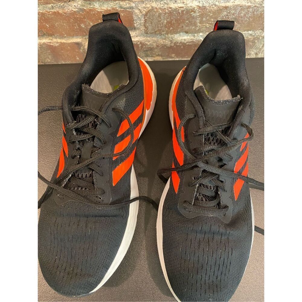 Adidas Mens Response Super Running Shoes Black Red FZ1975 Low Top Lace Up Men’s - Picture 4 of 11